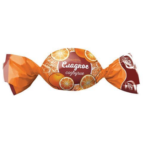 Конфеты шоколадные KONTI &quot;Сладкое созвучие&quot; со вкусом шоколада и апельсина, 1000 г, пакет, 13914