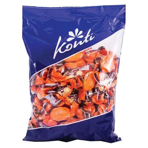 Конфеты шоколадные KONTI &quot;Сладкое созвучие&quot; со вкусом шоколада и апельсина, 1000 г, пакет, 13914