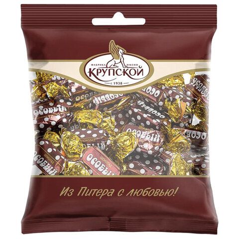 Конфеты шоколадные СЛАВЯНКА &quot;Особый&quot; из темного шоколада, 200 г, пакет, 60173