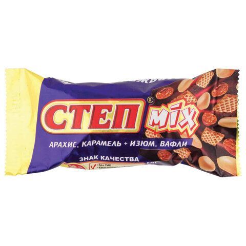 Конфеты шоколадные СЛАВЯНКА &quot;Степ Mix&quot;, с изюмом, арахисом и карамелью, 1000 г, пакет, 40685