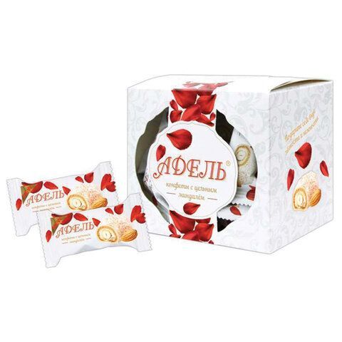 Конфеты АККОНД &quot;Адель&quot; с цельным миндалём в кокосовой стружке, 150 г