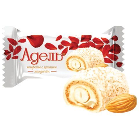 Конфеты АККОНД &quot;Адель&quot; с цельным миндалём в кокосовой стружке, 150 г