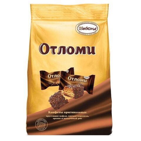 Конфеты вафельные АККОНД &quot;Отломи&quot; с молочной карамелью, 360 г