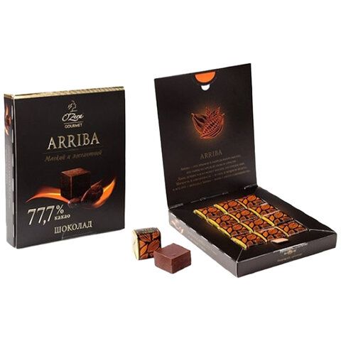Шоколад порционный O'ZERA &quot;Arriba&quot;, горький (какао 77,7%), 90 г, 684