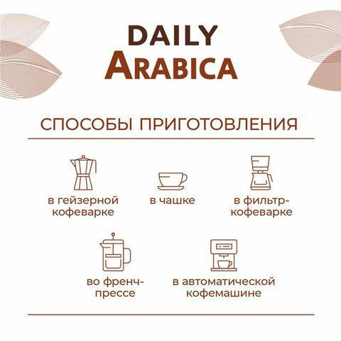 Кофе в зернах Poetti &quot;Arabica&quot; 1 кг, арабика 100%, 18106