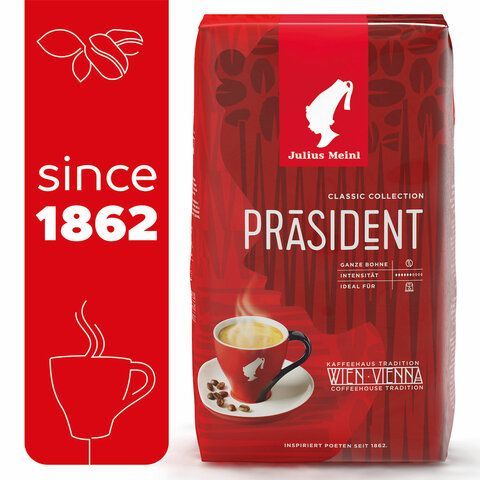 Кофе в зернах JULIUS MEINL &quot;Prasident Classic Collection&quot; 1 кг, ИТАЛИЯ, 89933
