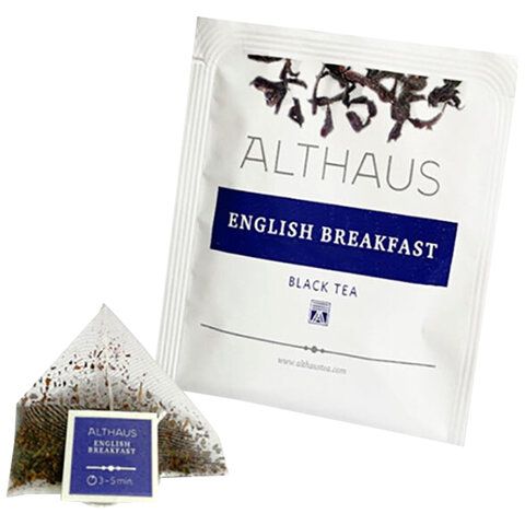 Чай ALTHAUS &quot;English Breakfast&quot; черный, 15 пирамидок по 2,75 г, ГЕРМАНИЯ, TALTHL-P00001