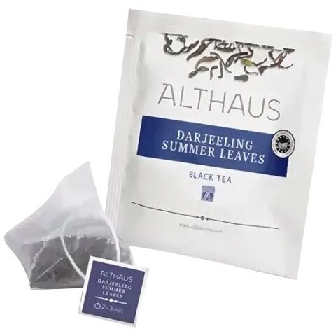 Чай ALTHAUS &quot;Darjeeling Summer&quot; черный, 15 пирамидок по 2,75 г, ГЕРМАНИЯ, TALTHL-P00003