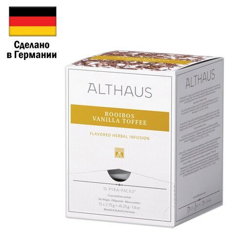 Чай ALTHAUS &quot;Rooibos Vanilla Toffee&quot; фруктовый, 15 пирамидок по 2,75 г, ГЕРМАНИЯ, TALTHL-P00008