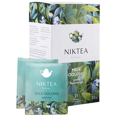 Чай NIKTEA &quot;Milk Oolong&quot; зеленый, 25 пакетиков в конвертах по 2 г, TALTHA-DP0059