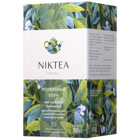 Чай NIKTEA &quot;Milk Oolong&quot; зеленый, 25 пакетиков в конвертах по 2 г, TALTHA-DP0059