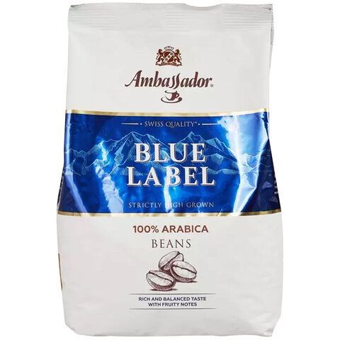 Кофе в зернах AMBASSADOR &quot;Blue Label&quot; 1 кг, арабика 100%, ШФ000025903