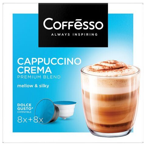 Кофе в капсулах COFFESSO &quot;Cappuccino Crema&quot; для кофемашин Dolce Gusto, 8 порций, 102150