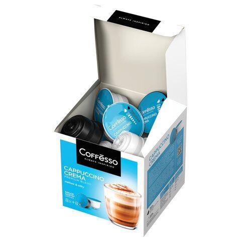 Кофе в капсулах COFFESSO &quot;Cappuccino Crema&quot; для кофемашин Dolce Gusto, 8 порций, 102150