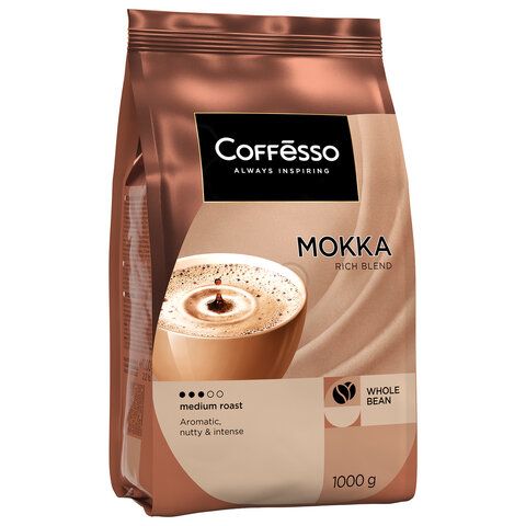 Кофе в зернах COFFESSO &quot;Mokka&quot;, 1 кг, 102485