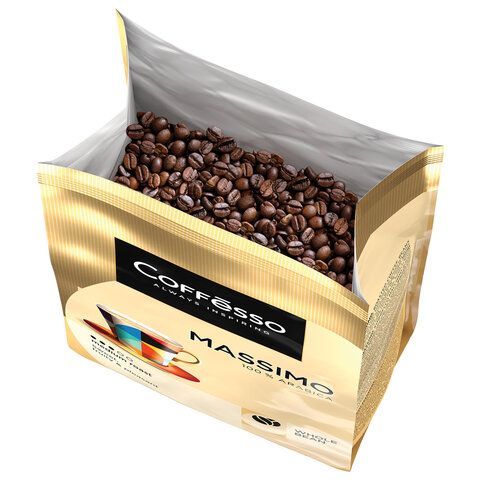 Кофе в зернах COFFESSO &quot;Massimo&quot; 100% арабика, 1 кг, 102488