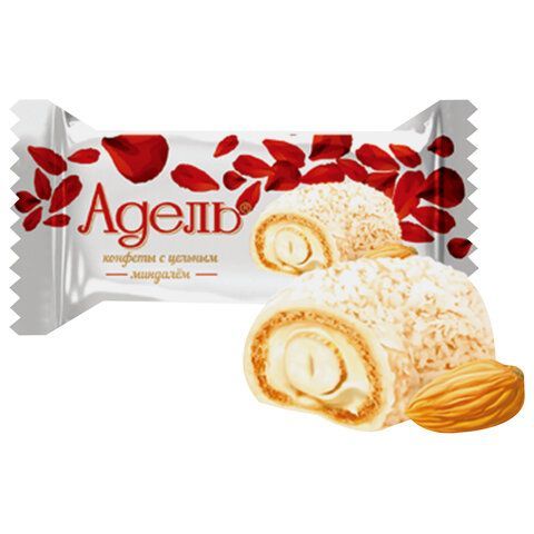 Конфеты АККОНД &quot;Адель&quot; с цельным миндалём, в кокосовой стружке, 500 г, 202171128360002