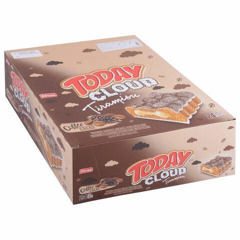 Пирожное TODAY 24 шт. со вкусом тирамису 40 г, ТУРЦИЯ, в шоу-боксе, 1380