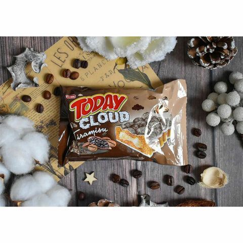 Пирожное TODAY 24 шт. со вкусом тирамису 40 г, ТУРЦИЯ, в шоу-боксе, 1380
