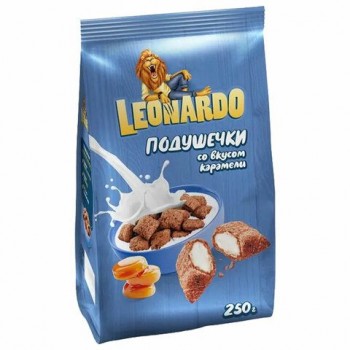 Готовый завтра LEONARDO "Подушечки" со вкусом карамели, 250 г., РВР162