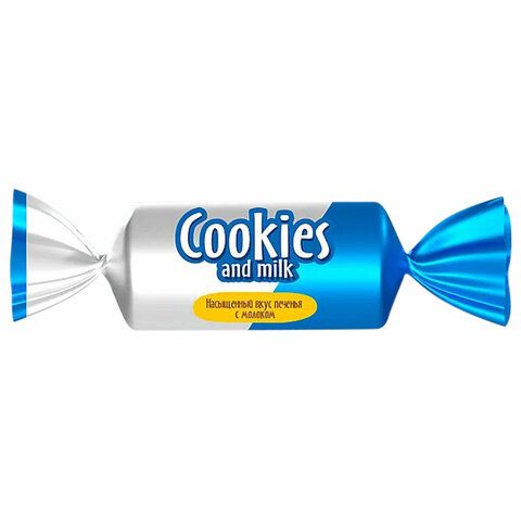 Батончики шоколадные COOKIES AND MILK молочные со сливочным печеньем 500 г., РНК650
