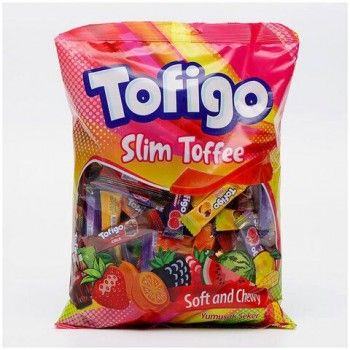 Жевательные конфеты-палочки TOFIGO Slim Фруктовое ассорти 1000 г, ТУРЦИЯ, УТ-00001640