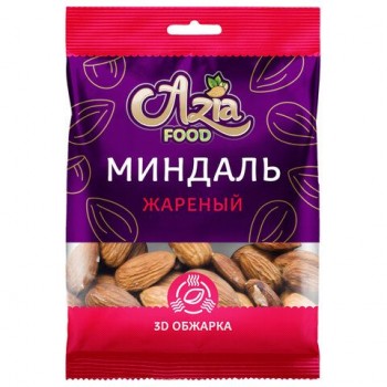 Миндаль жареный золотой 50 г, AZIA FOOD