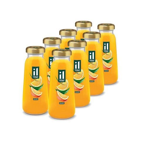 Сок Апельсиновый IL PRIMO 8 шт. восстановленный в стеклянной бутылке 0,2 л