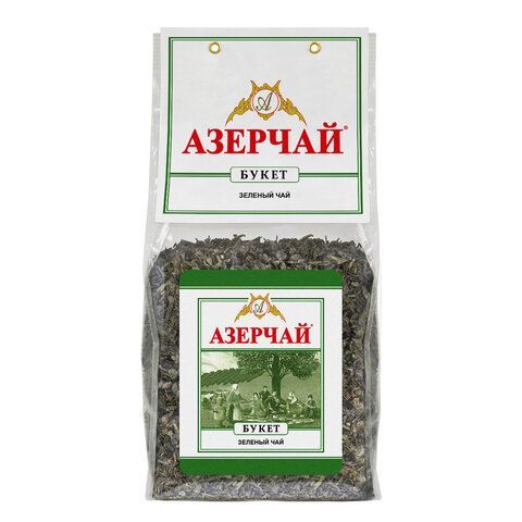 Чай листовой АЗЕРЧАЙ &quot;Букет&quot; зеленый крупнолистовой 400 г, ш/к 60889, 418039