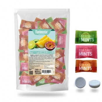 Конфеты с морской солью FLAVIMENTO "Mints sea salt" Ассорти вкусов, БЕЗ САХАРА, 500 г, УТ-00002826