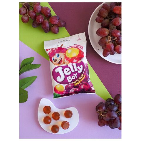 Мармелад жевательный ORION 18 шт. "Jelly Boy" со вкусом красного винограда, 66 г