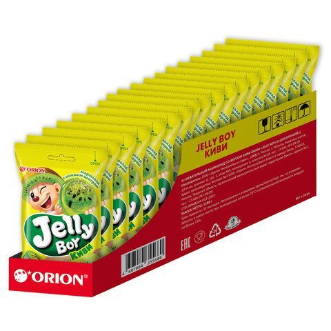 Мармелад жевательный ORION 18 шт. "Jelly Boy" со вкусом киви, 66 г