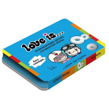 Конфеты освежающие LOVE IS 36 шт. "в форме колец" со вкусом мяты, 16,5 г