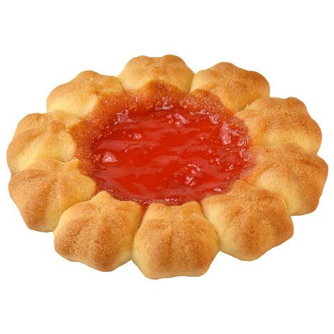 Печенье сдобное ДЫМКА "Арабеска" с клубничным конфитюром, 3 кг, С04