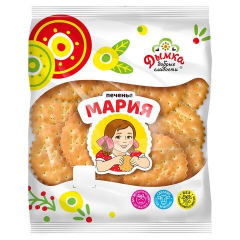 Печенье затяжное ДЫМКА "Мария" со вкусом ванили, 300 г, ш/к 44696, З31