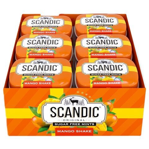 Драже освежающие SCANDIC 18 шт. без сахара со вкусом "Манго", 14 г., 4603766426075