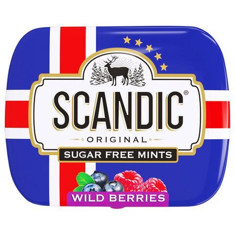 Драже освежающие SCANDIC 18 шт. без сахара со вкусом "Лесные ягоды", 14 г., 4603738769230