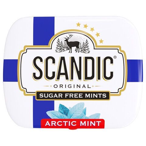 Драже освежающие SCANDIC 18 шт. без сахара со вкусом "Арктическая мята", 14 г., 4603738769872