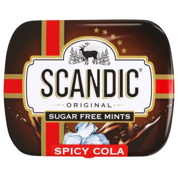 Драже освежающие SCANDIC 18 шт. без сахара со вкусом "Кола", 14 г., 4603766425511