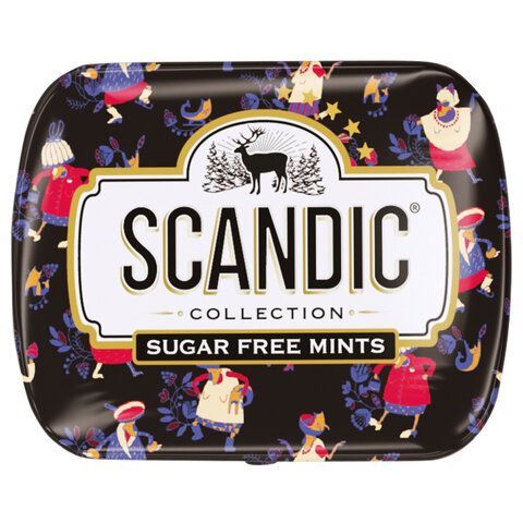 Драже освежающие SCANDIC 18 шт. без сахара со вкусом "Клубничный микс", 14 г., 4610274540063
