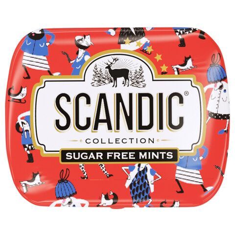Драже освежающие SCANDIC 18 шт. без сахара со вкусом "Клубничный микс", 14 г., 4610274540063