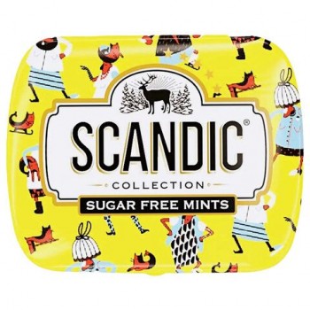Драже освежающие SCANDIC 18 шт. без сахара со вкусом "Клубничный микс", 14 г., 4610274540063