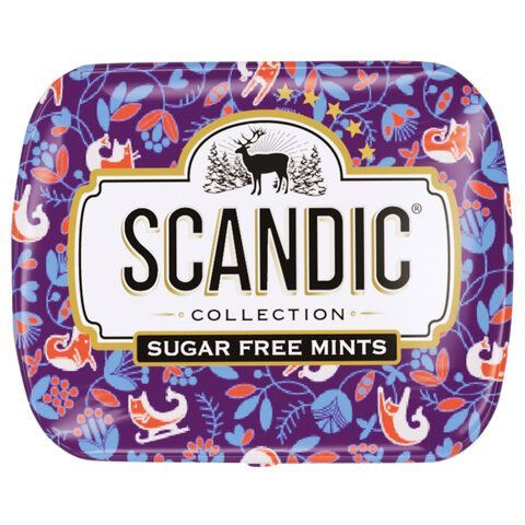 Драже освежающие SCANDIC 18 шт. без сахара со вкусом "Клубничный микс", 14 г., 4610274540063