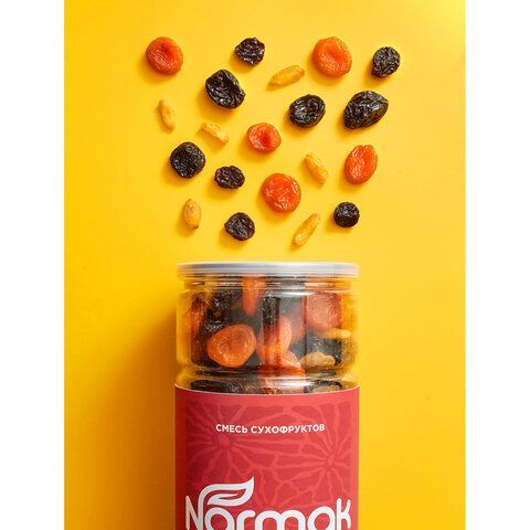Смесь сухофруктов NARMAK курага, чернослив, изюм, 1кг, ш/к 48014, БП-00002094