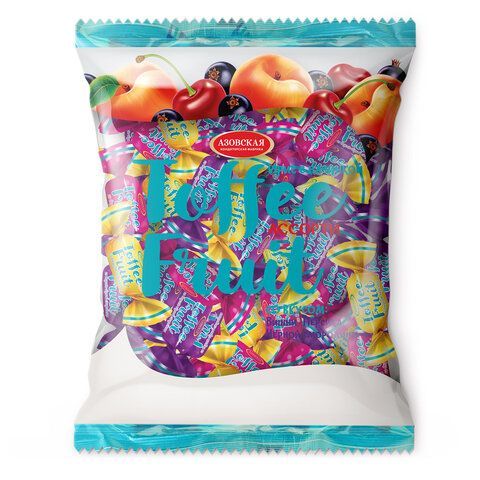 Ирис "Toffee Fruit" с начинкой Ассорти 1000 г, АЗОВСКАЯ, М135