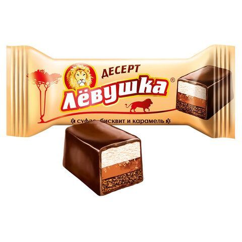 Конфеты глазированные СЛАВЯНКА "Левушка" с карамельно-сливочным вкусом 500 г, ш/к 37882, R6734