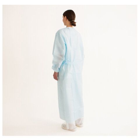 Халат хирургический стерильный 120 см. XXL 56-58р. манжета, спанбонд 25 г/м2, ГЕКСА