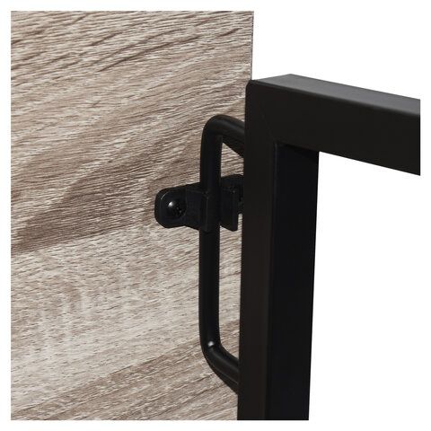 Стол на металлокаркасе BRABIX &quot;LOFT CD-001&quot;, 800х440х740 мм, складной, цвет дуб антик, 641210