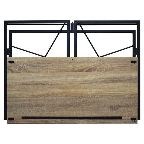 Стол на металлокаркасе BRABIX &quot;LOFT CD-002&quot;, 1000х500х750 мм, складной, цвет дуб натуральный, 641214