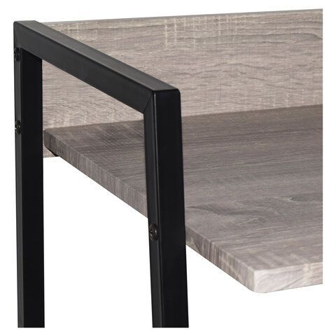 Стол на металлокаркасе BRABIX &quot;LOFT CD-003&quot;, 640х420х840 мм, цвет дуб антик, 641216